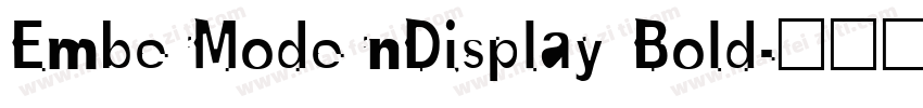 EmberModernDisplay Bold字体转换
